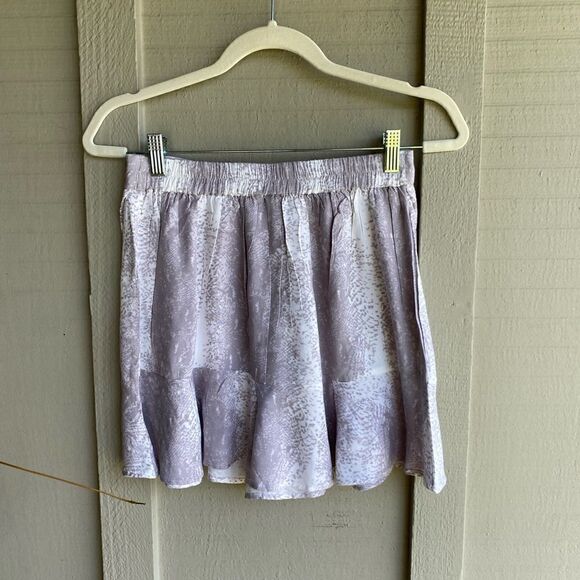 NWT - Sim & Sam Snakeskin Ruffle Mini Wrap Skirt Size: M - Picture 3 of 8